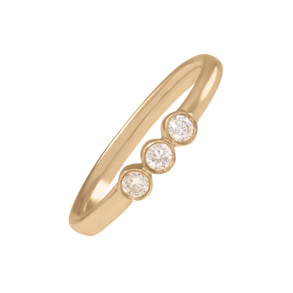 Triple Bezel Diamond Ring