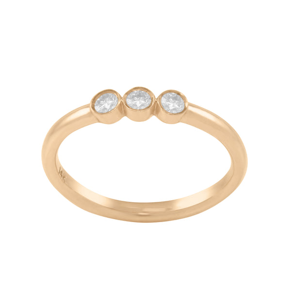 Triple Bezel Diamond Ring