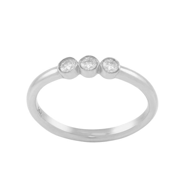 Triple Bezel Diamond Ring