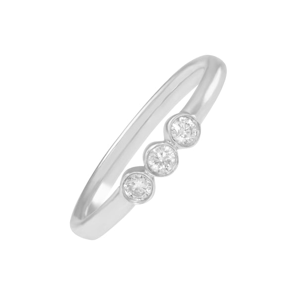 Triple Bezel Diamond Ring