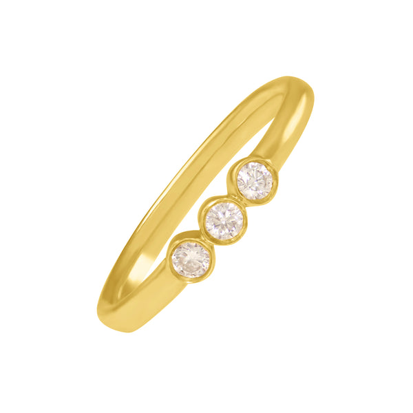 Triple Bezel Diamond Ring