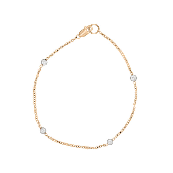 Bezel Set Diamond Bracelet