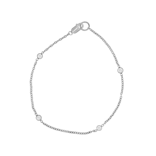 Bezel Set Diamond Bracelet