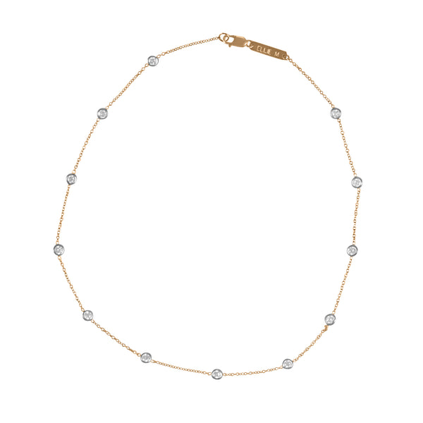 Bezel Set Diamond Choker
