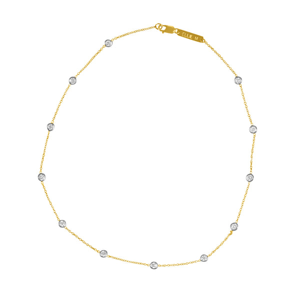 Bezel Set Diamond Choker
