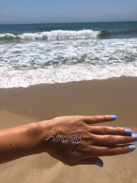 Personalized Diamond Script Name Necklace