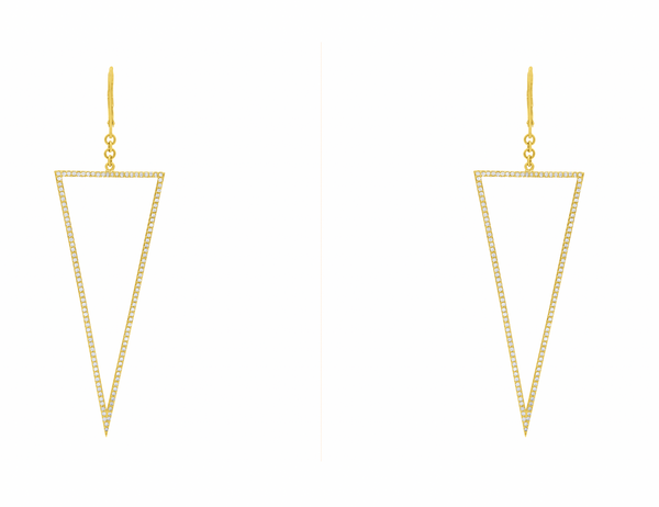 Triangle Dangle Earrings