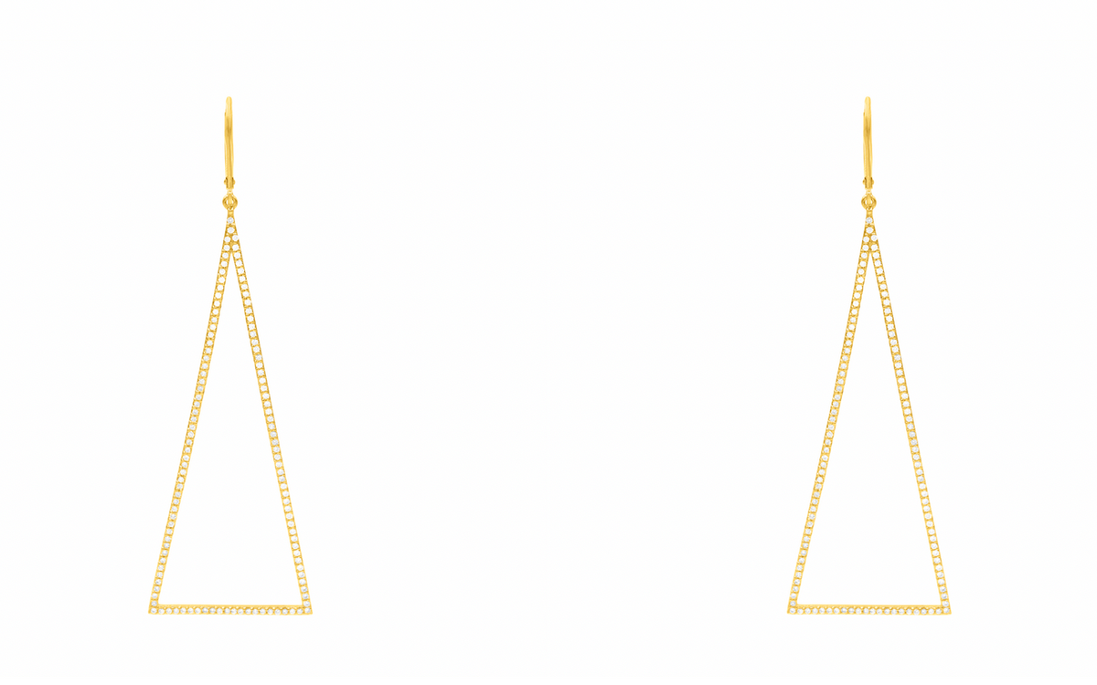 Triangle dangle hotsell earrings