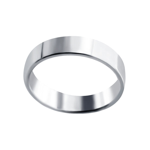 Flat Wedding Band