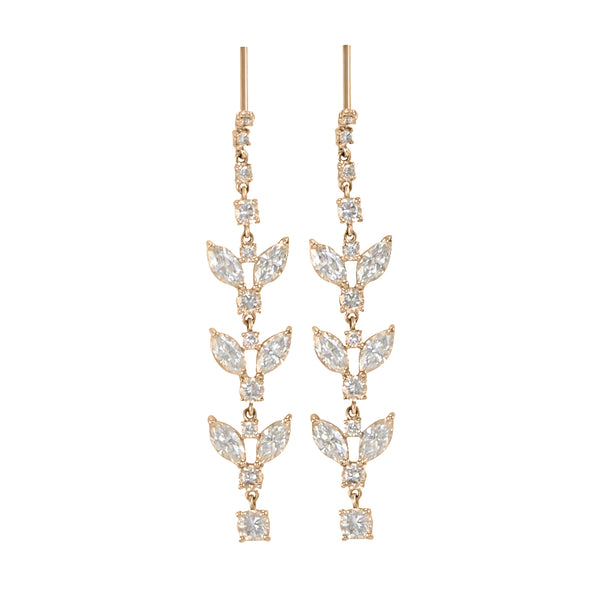 Spring Flower Drop Earrings