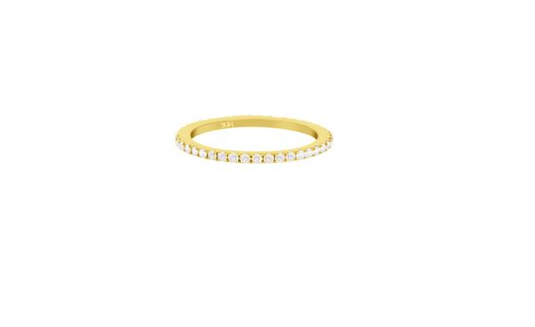 Gemstone Pave Bands
