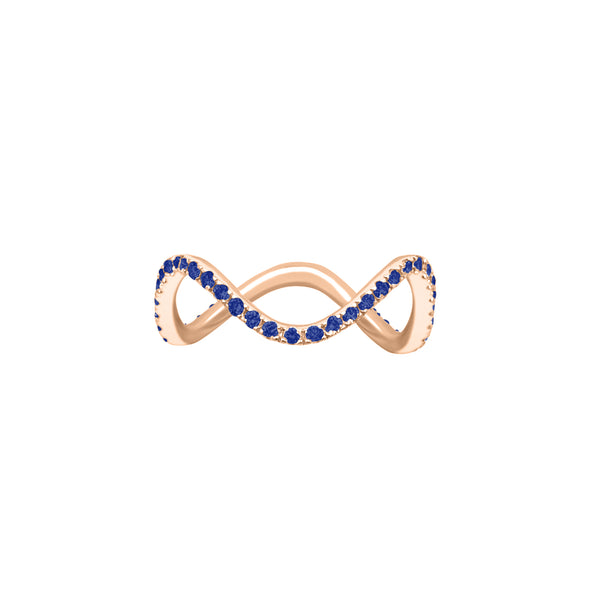 Sapphire Wavy Stackable