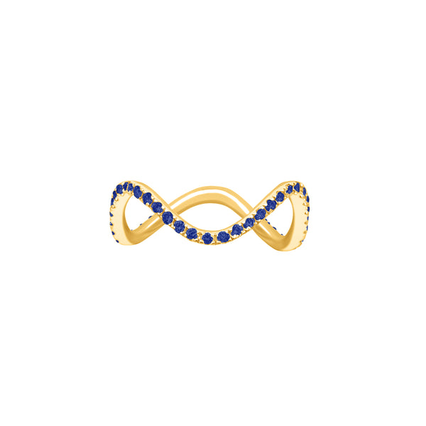 Sapphire Wavy Stackable