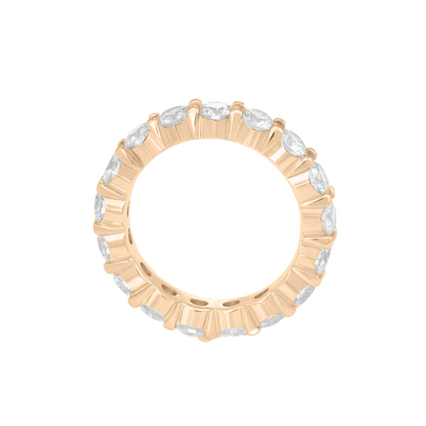 Round Brilliant Closed Eternity Band