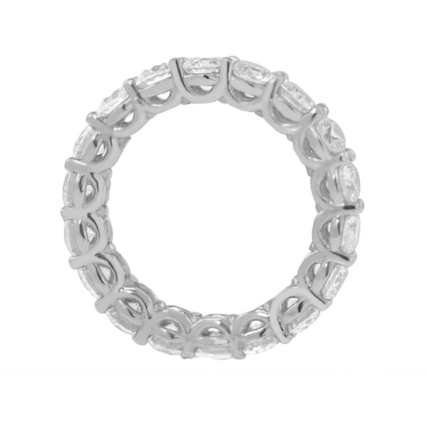 Round Brilliant "U"  Eternity Band