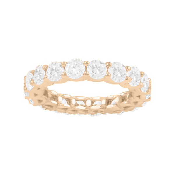 Round Brilliant "U"  Eternity Band