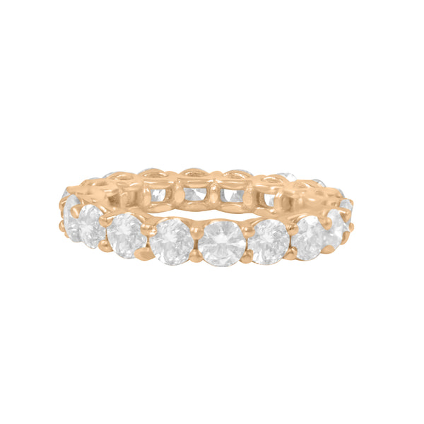 Round Brilliant "U"  Eternity Band